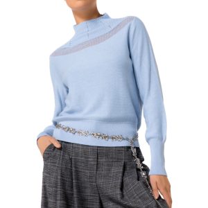 Jersey holgado de punto fino efecto calado CAROLINE BISS
