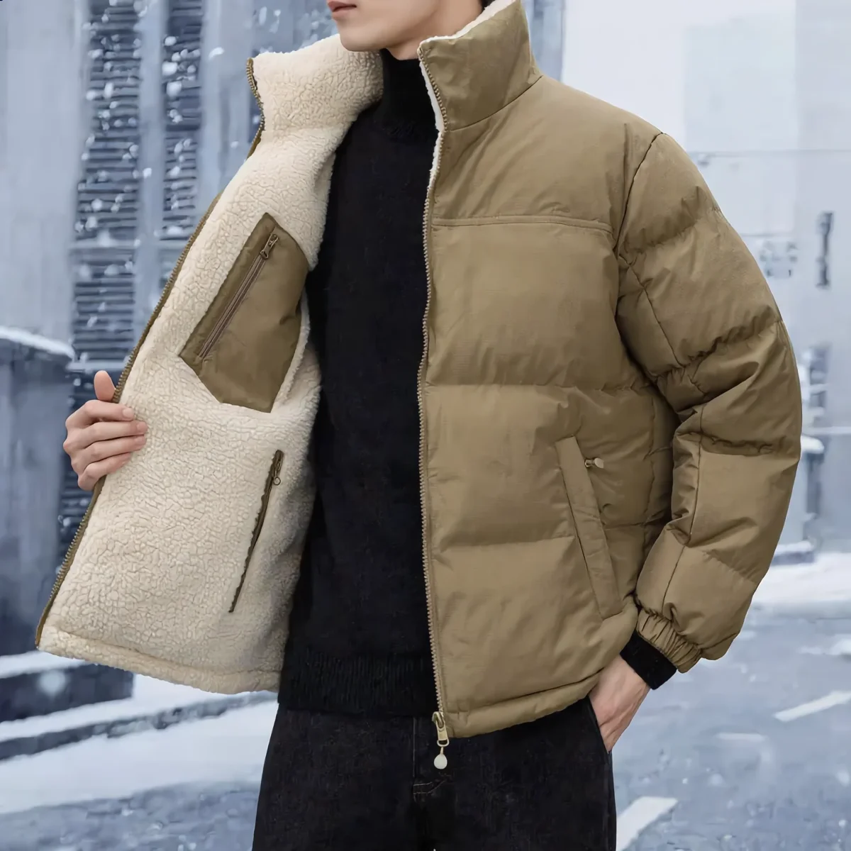 Elegante chaqueta reversible - Imagen 8