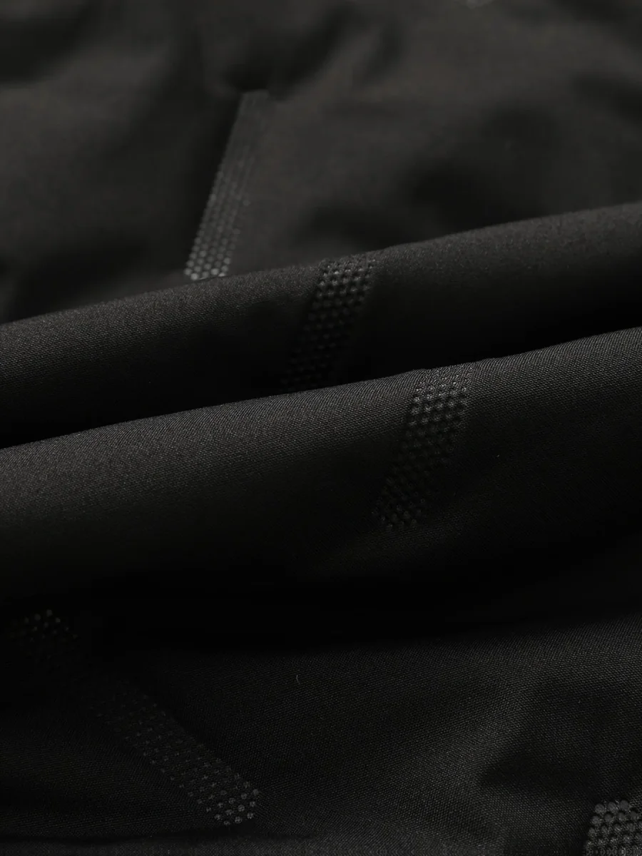 Gilet matelassé sans manches à capuche pour homme, noir, fermeture éclair - Imagen 5