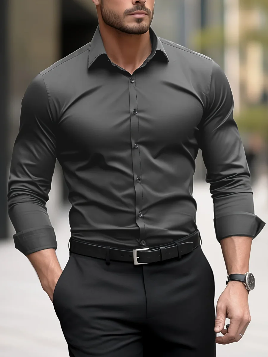 Camisa de vestir de corte entallado - Imagen 5