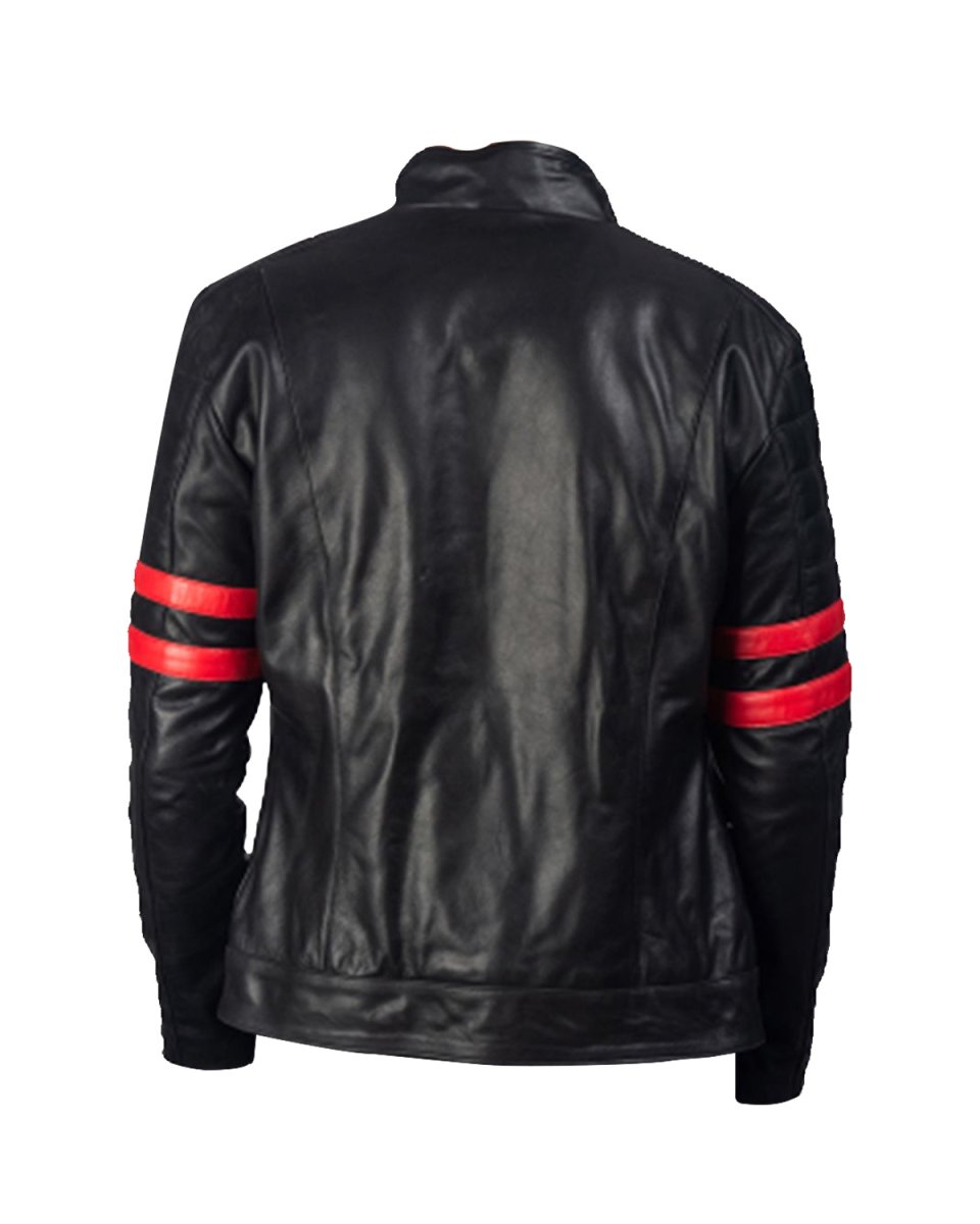 Chaqueta de moto de cuero auténtico Jasper - Imagen 5