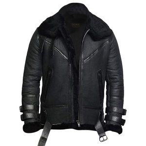 Chaqueta bomber de cuero genuino B3 para hombre – RAF