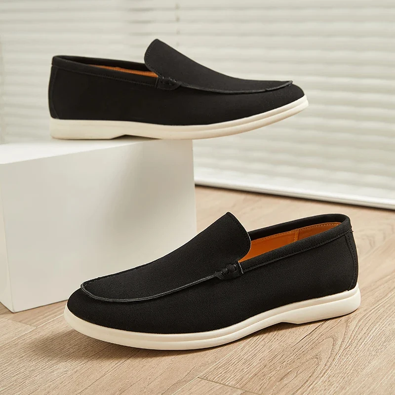 Mocasines elegantes de ante - Imagen 4