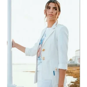 "Limoncello blanca" blazer sahariana Highly Preppy