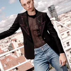"Hikaru black" blazer the extreme collection