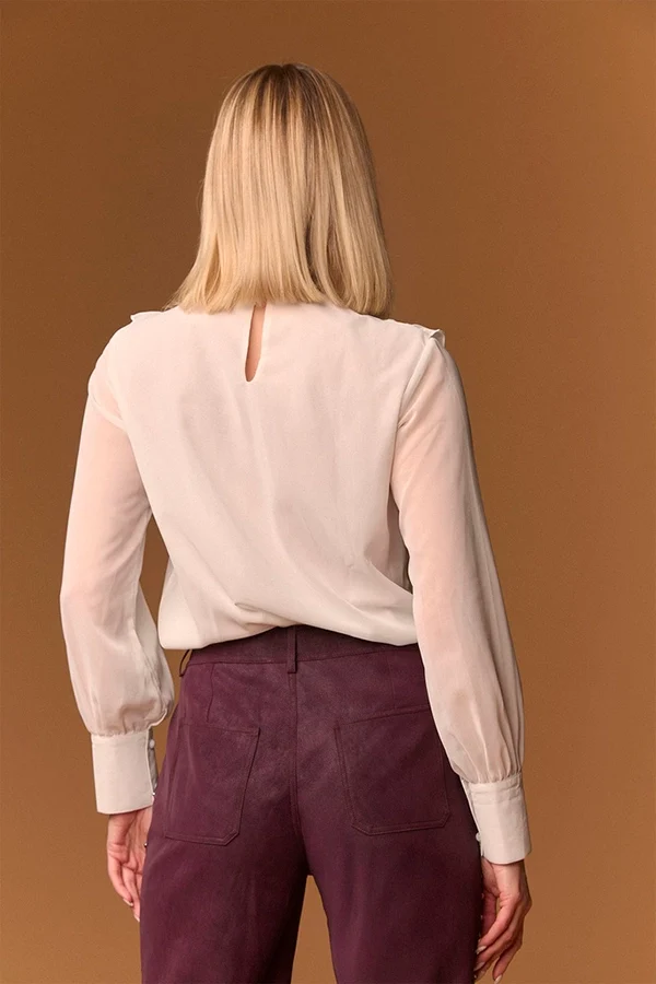 "White boho" blusa Minueto - Imagen 4