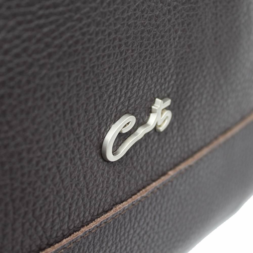 Bolso Bandolera Pequeño de Piel Granulada para Hombre - Imagen 5