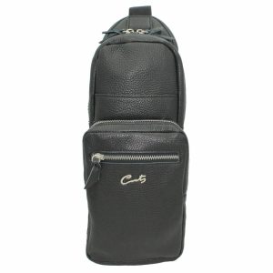 Mochila de Piel Granulada con Un Asa para Hombre