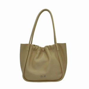 Bolso de Mujer en Piel Lisa con Dos Asas