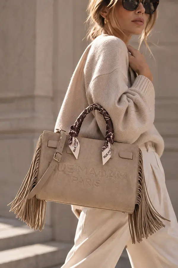 "Canyon Tote Fringes Topo" bolso Rue Madam - Imagen 3