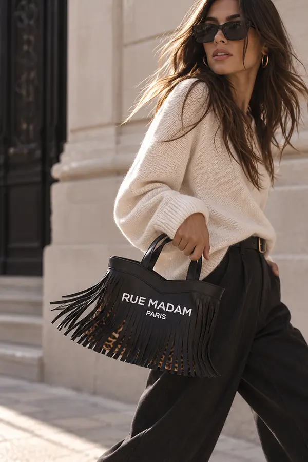 "Sauvage mini Negro" bolso Rue Madam - Imagen 3