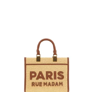 "Iconique Mini Tote Straw Marrón" bolso Rue Madam