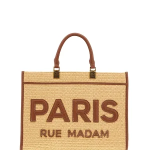 "Iconique Tote Straw Marrón" bolso Rue Madam