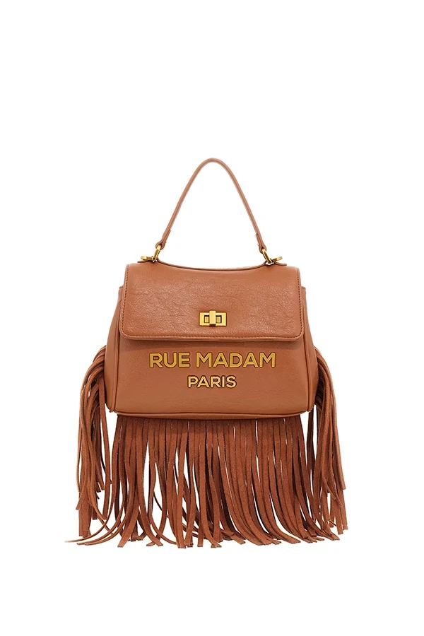 "Les Jours XS flecos Cognac" bolso Rue Madam - Imagen 2