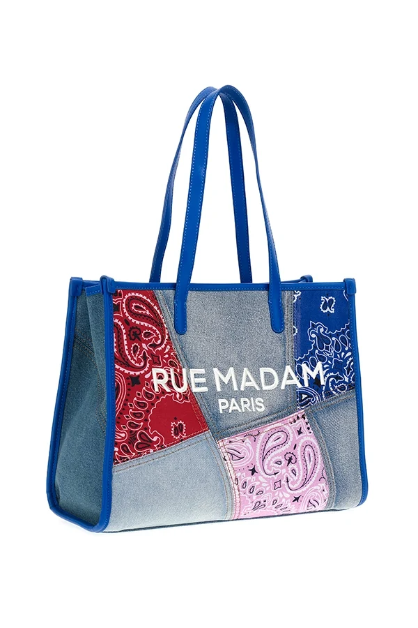 "Paisley shopping Tote azul" bolso Rue Madam - Imagen 3