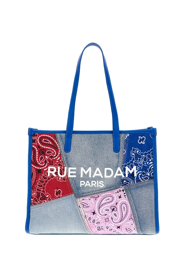 "Paisley shopping Tote azul" bolso Rue Madam - Imagen 2