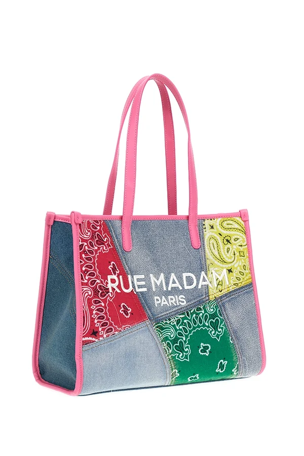 "Paisley shopping Tote Rosa" bolso Rue Madam - Imagen 3