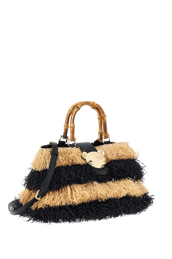 "Riad Fringes Basket Negro" bolso Rue Madam - Imagen 3