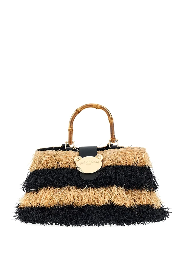 "Riad Fringes Basket Negro" bolso Rue Madam - Imagen 2