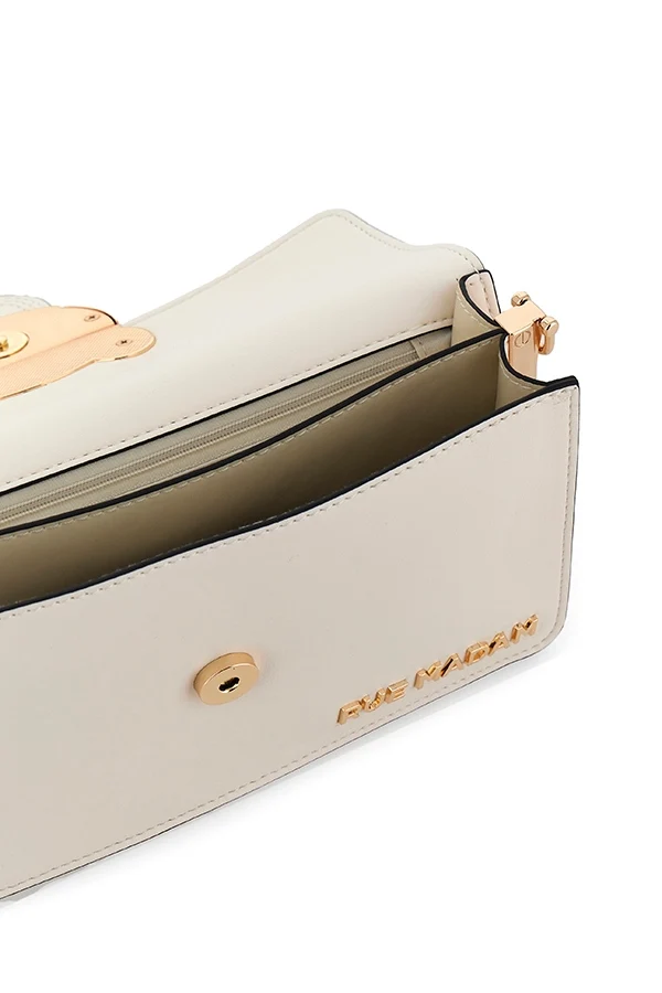 "Teddy It-bag Shoulder blanco" bolso Rue Madam - Imagen 4