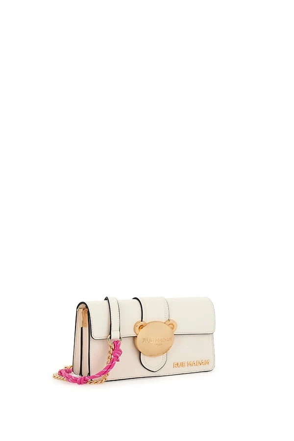 "Teddy It-bag Shoulder blanco" bolso Rue Madam - Imagen 3