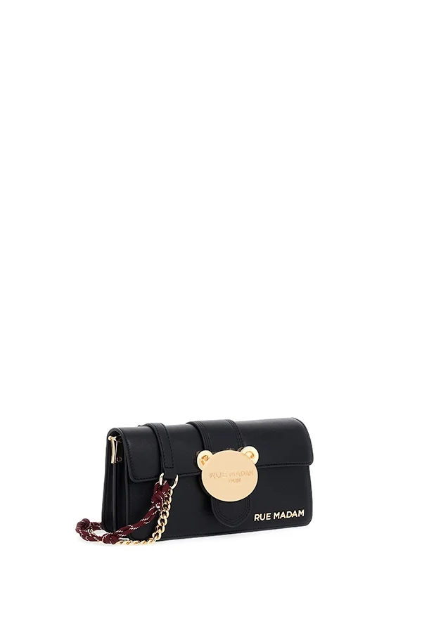 "Teddy It-bag Shoulder Negro" bolso Rue Madam - Imagen 3