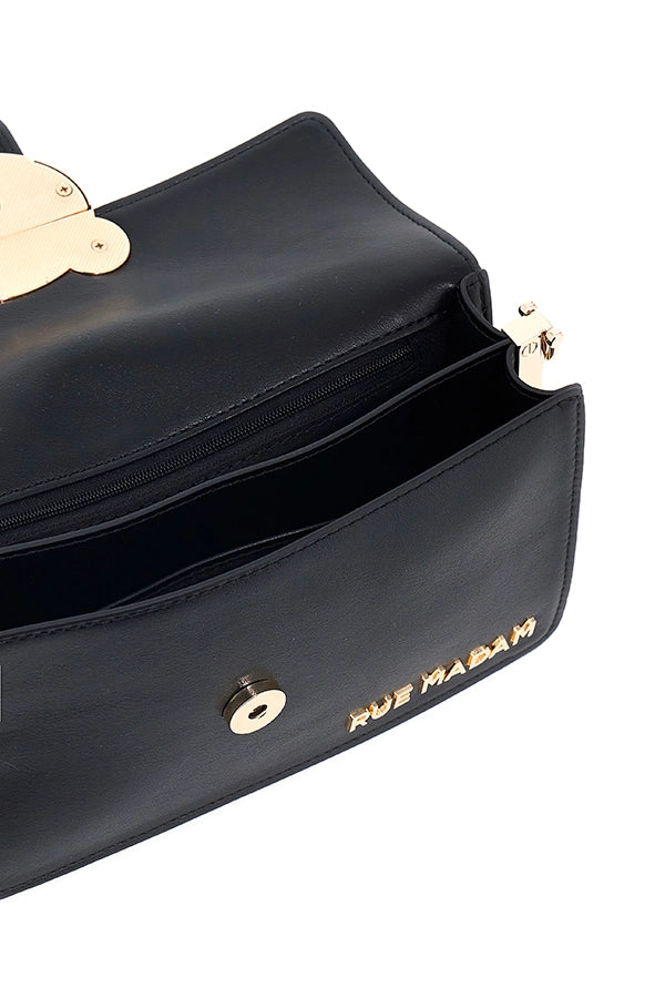 "Teddy It-bag Shoulder Negro" bolso Rue Madam - Imagen 4