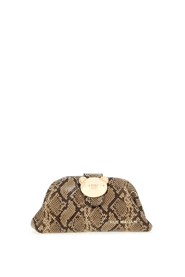 "The Pouch exotique Caramel" bolso Rue Madam - Imagen 2