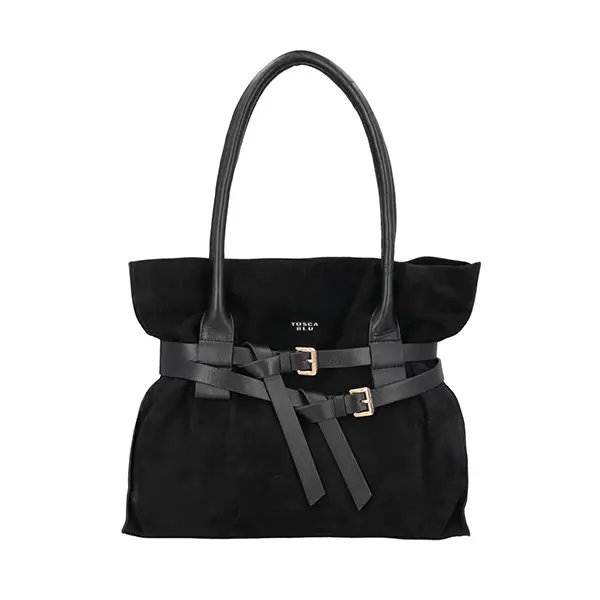 "Kenya negro" bolso shopping Tosca Blu - Imagen 2