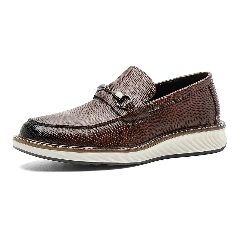 Mocasines de piel elegantes sin cordones - Imagen 4