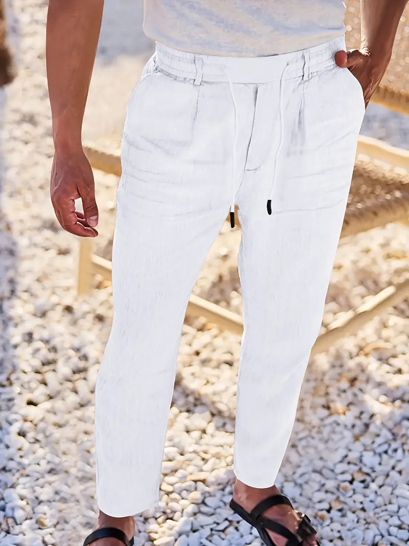 Pantalones elegantes de lino - Imagen 5