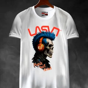 "Punknotdead blanco" camiseta LaSal