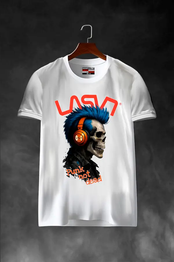 "Punknotdead blanco" camiseta LaSal - Imagen 2