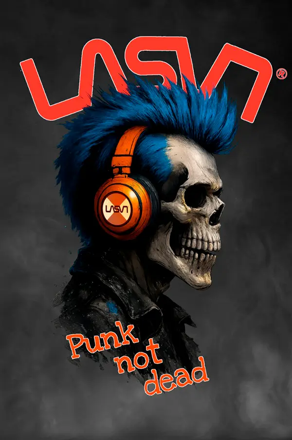 "Punknotdead blanco" camiseta LaSal - Imagen 4
