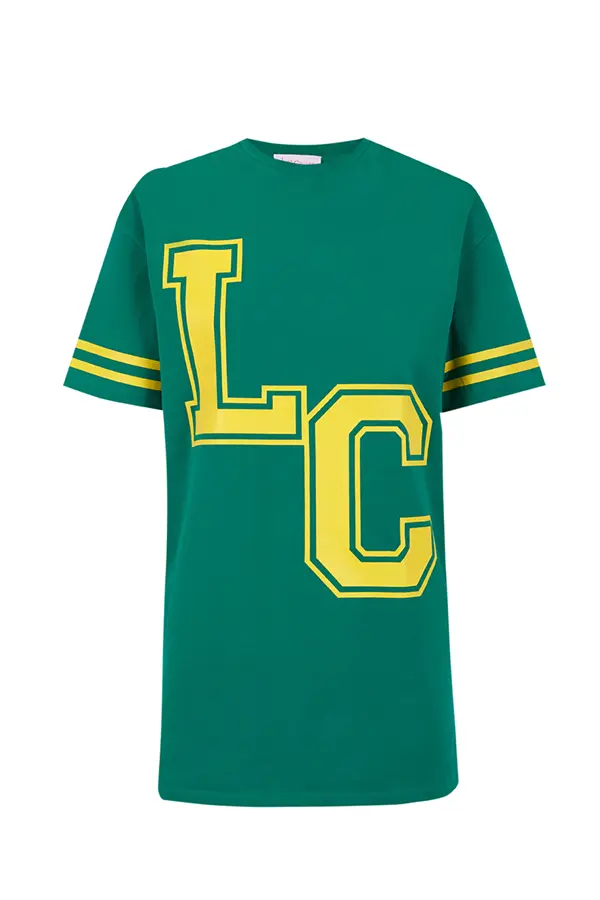 "LC verde" camiseta Le Cruel