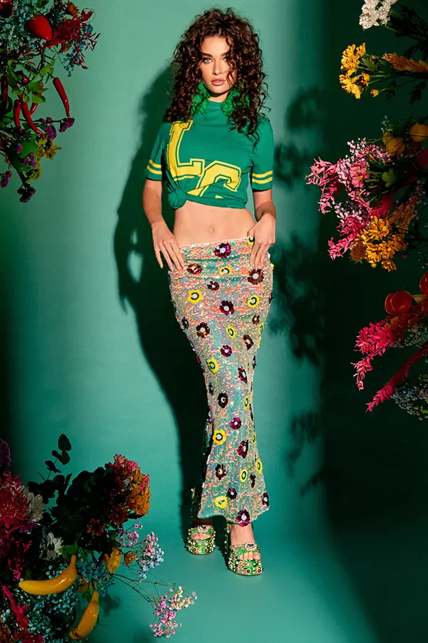 "LC verde" camiseta Le Cruel - Imagen 3
