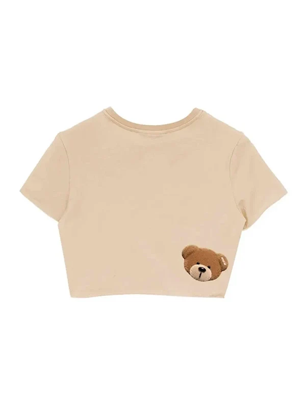 "Teddy beige cropped" camiseta MWM - Imagen 3
