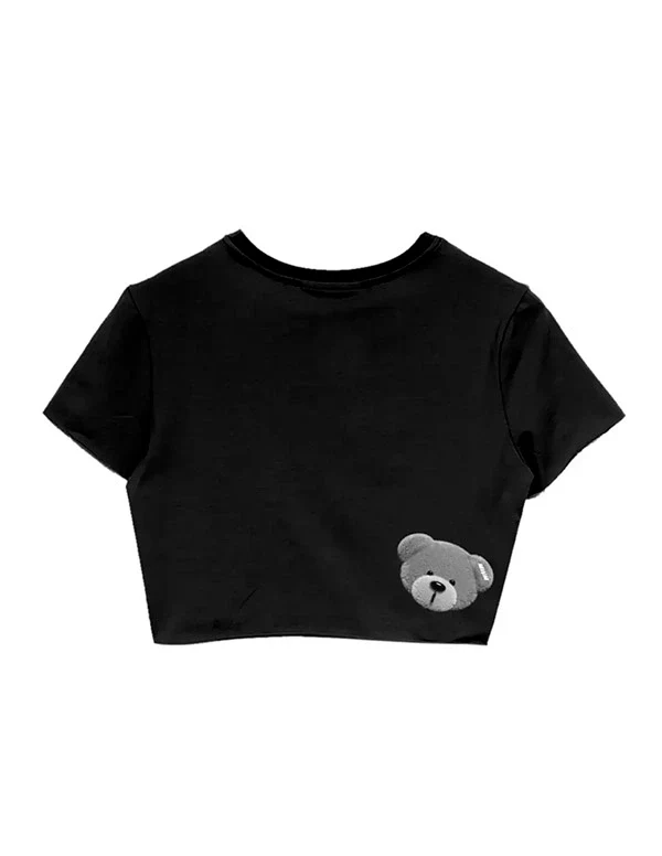 "Teddy negro cropped" camiseta MWM - Imagen 3