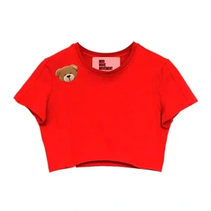 "Teddy rojo cropped" camiseta MWM