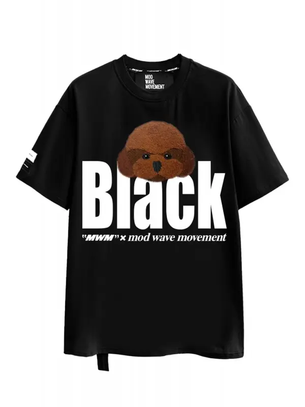 "Mike Teddy negra" camiseta unisex MWM - Imagen 2