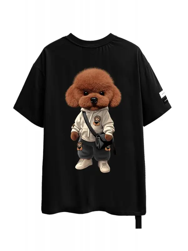 "Mike Teddy negra" camiseta unisex MWM - Imagen 3