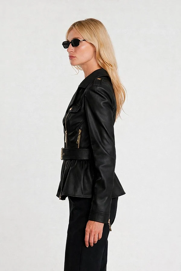 "Taylor negro" cazadora biker Relish - Imagen 5