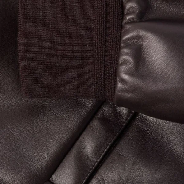 Chaqueta clásica de cuero genuino para hombre - Imagen 4