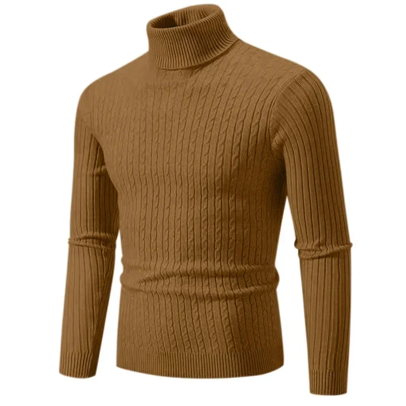 Jersey de cuello alto elegante para hombre - Imagen 5