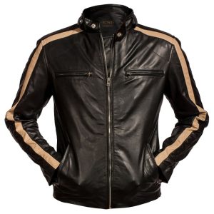 Chaqueta de moto Walter de cuero auténtico