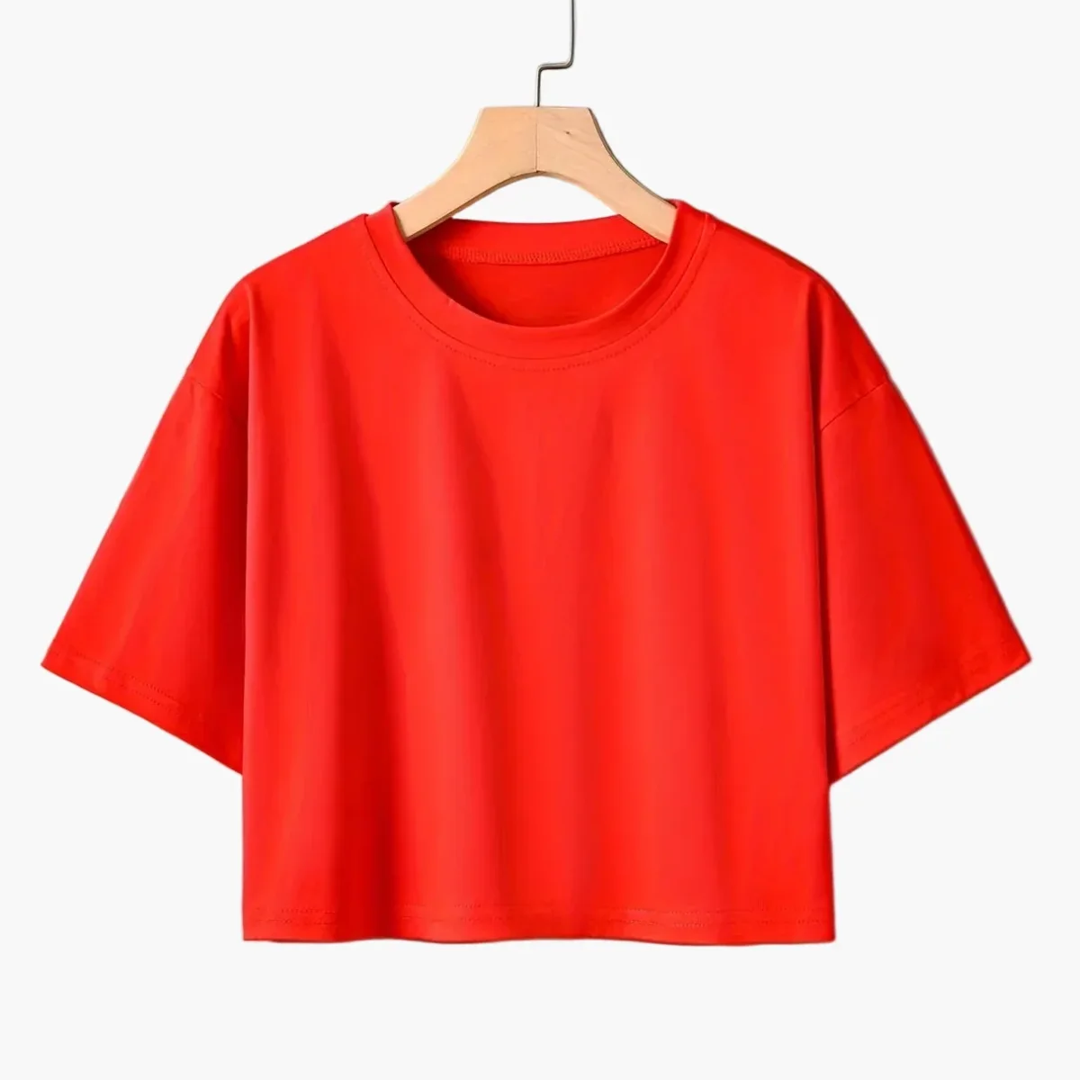 T-shirt court décontracté pour femme à manches courtes style urbain - Imagen 6