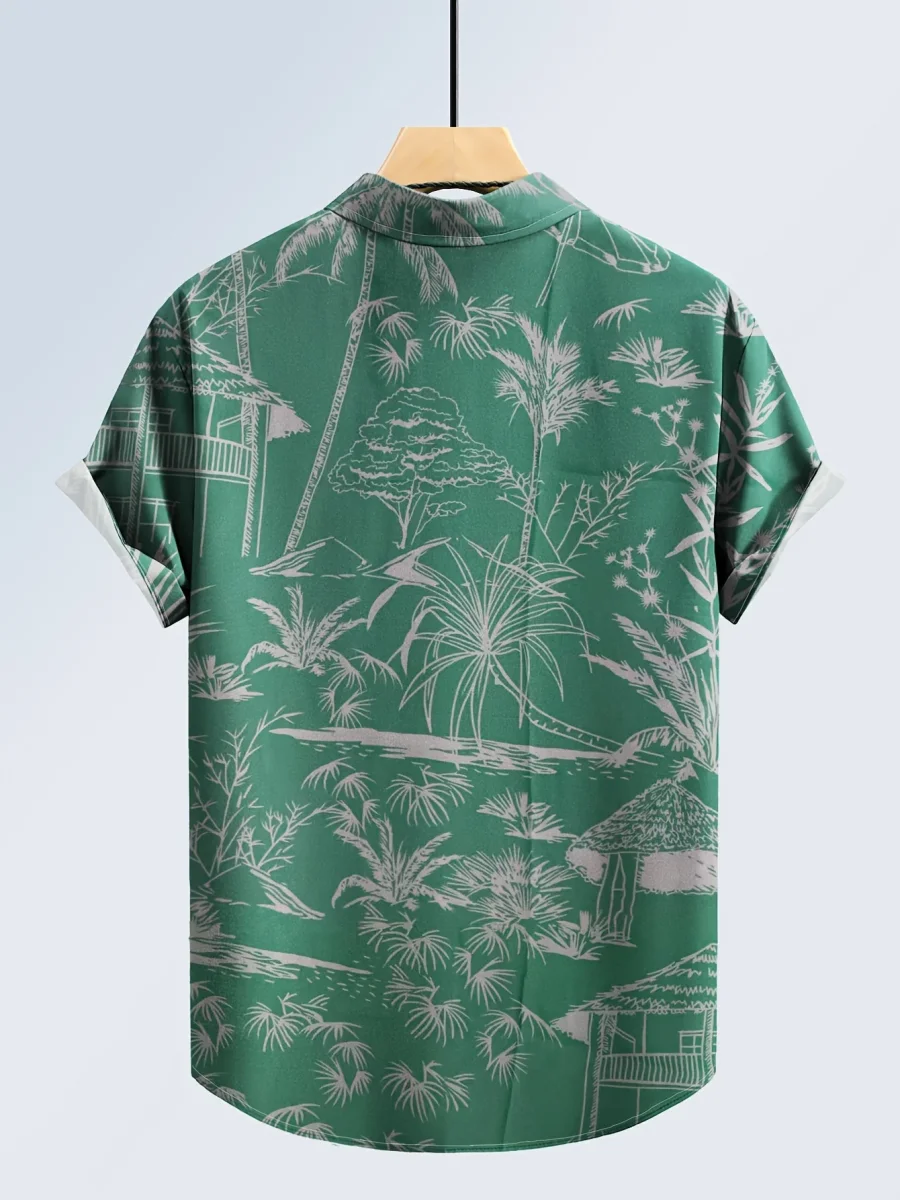 Chemise Resort à Manches Courtes pour Homme Style Graphique Urbain Vacances - Imagen 3