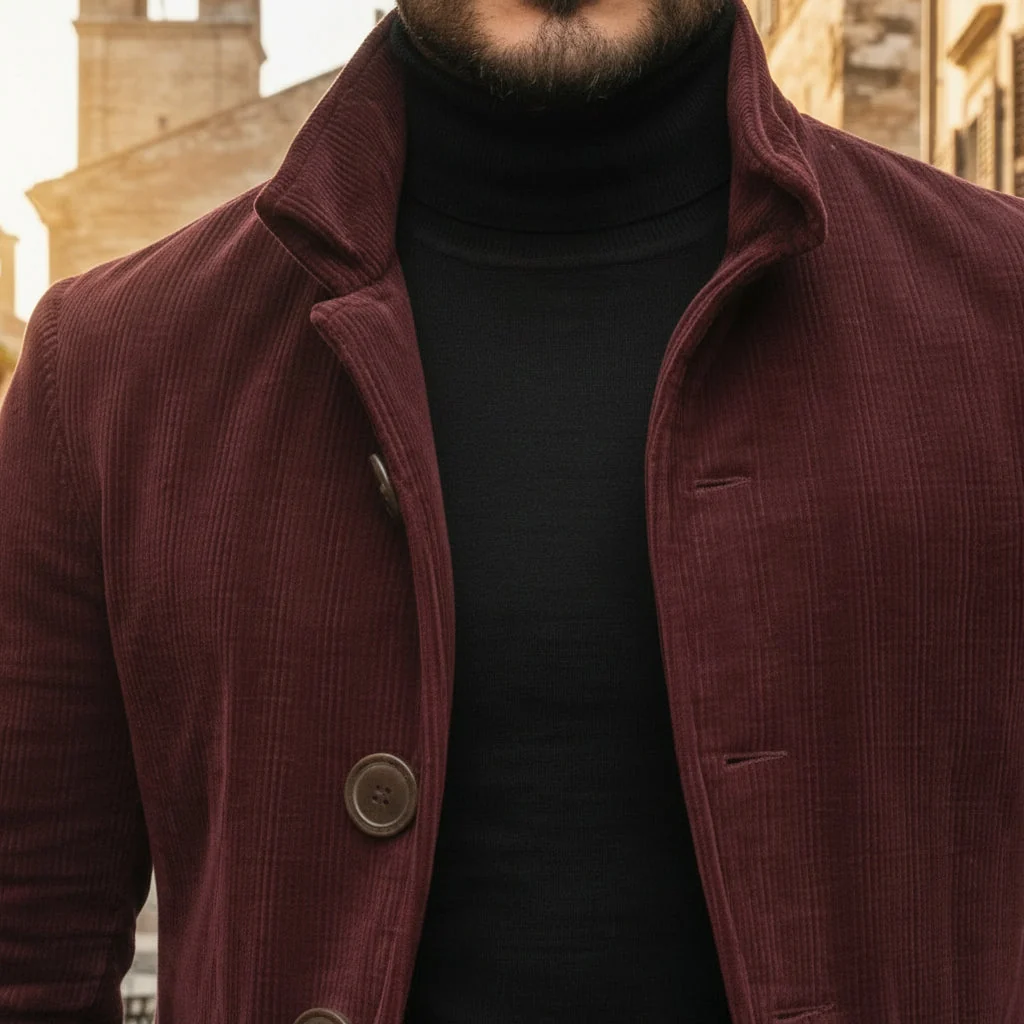 Elegante chaqueta de pana - Imagen 8