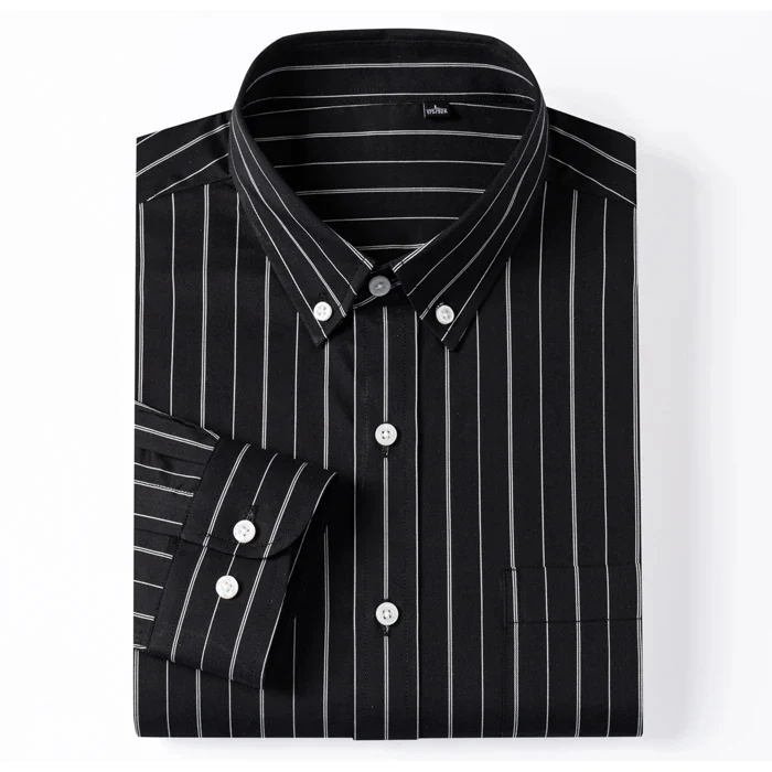 Camisa elegante de algodón a rayas - Imagen 4