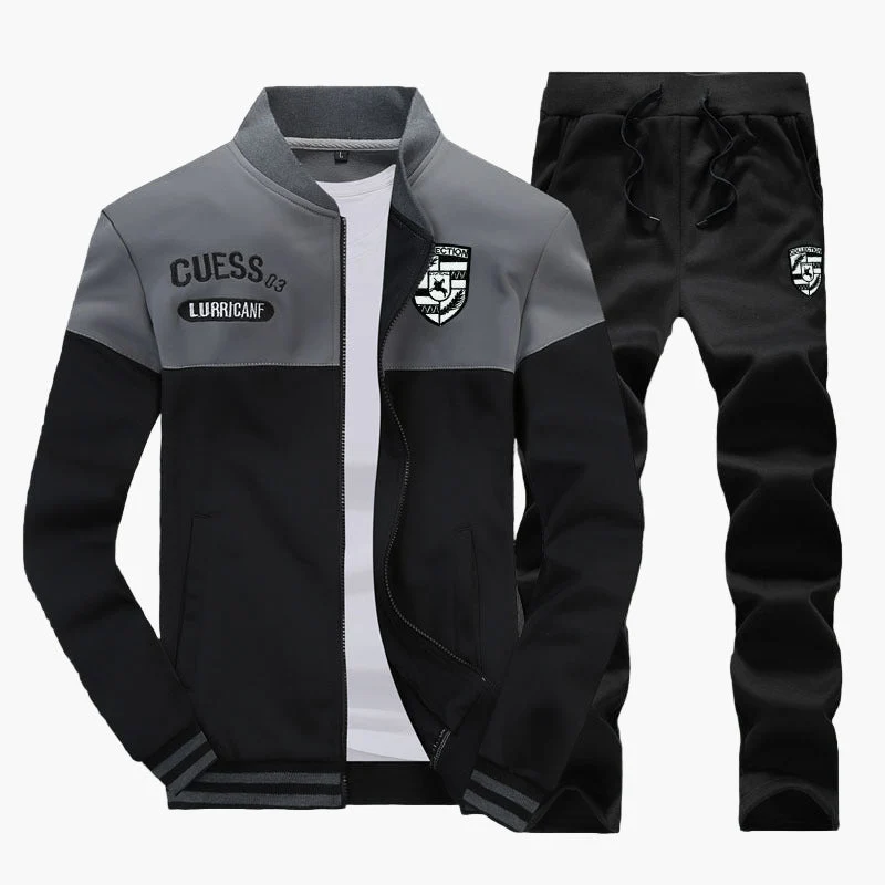 Survêtement Baseball Homme Style Sport Décontracté Ensemble Haut et Pantalon - Imagen 6